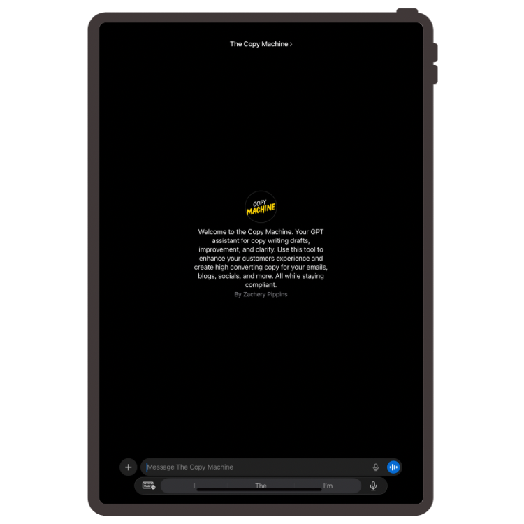 The Copy Machine: Write sales copy fast