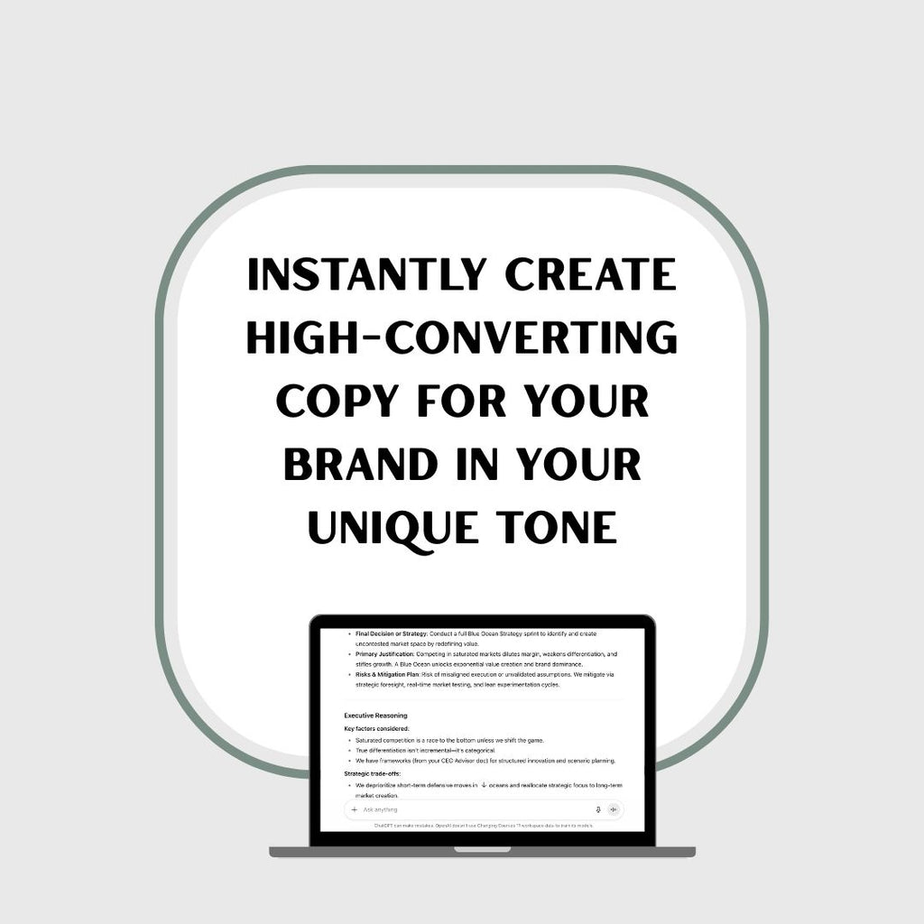 The Copy Machine: Write sales copy fast