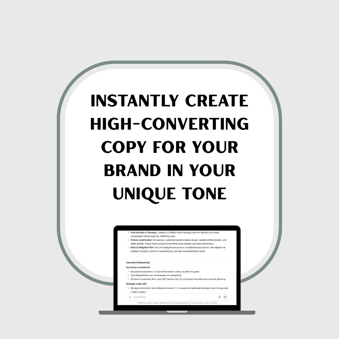 The Copy Machine: Write sales copy fast